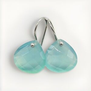 NEW Sundance Catalog Chalcedony Gemstone & Silver Earrings